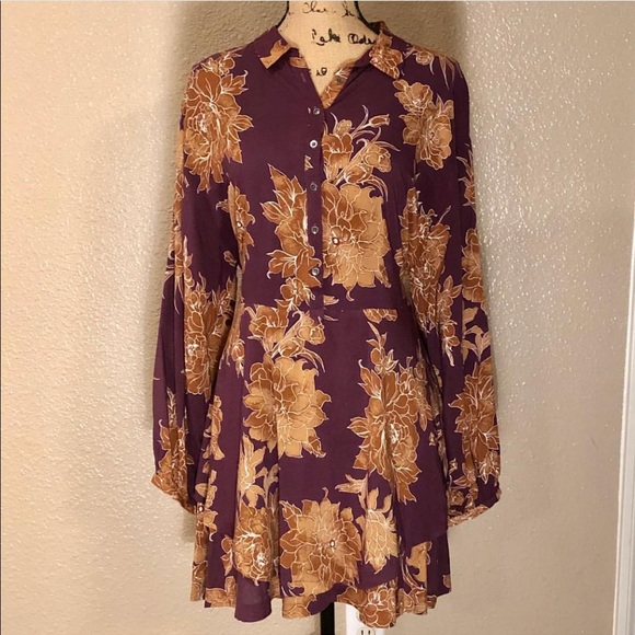 Free People Shirt Dress - Picture 1 of 3